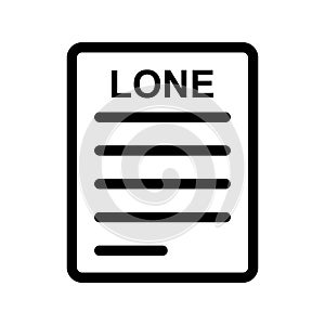 Document thin line vector icon