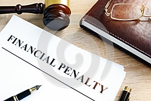 Document with title Financial penalty.