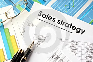 Document with title Sales strategy.