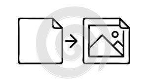 Document to Image Conversion, File Transformation, vector design Generative AI