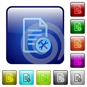 Document tools color square buttons
