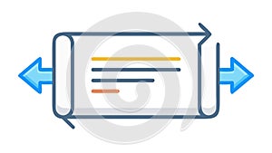 Document Transfer or Exchange Flat Icon, vector design Generative AI