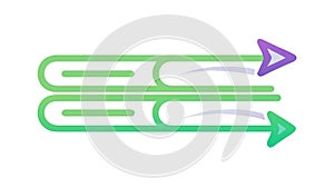 Document transfer icon, symbolizing data flow and process efficiency. vector design Generative AI