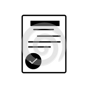 Document vector icon which can easily modify or edit.
