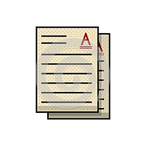 Document. Vector illustration decorative design