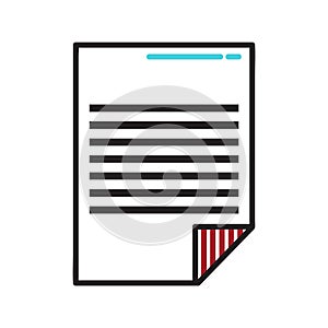 Document. Vector illustration decorative design