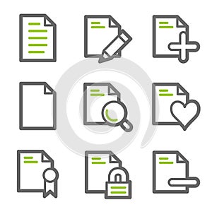 Document web icons set 2