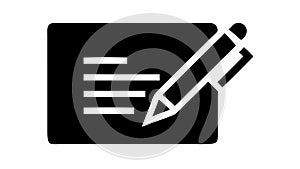 Document Writing Icon: Content Editing Digital Annotation, vector design Generative AI