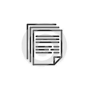 Documentation line icon
