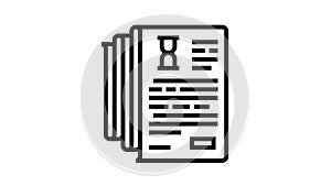 documentation lists heap line icon animation