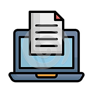 Documentation, office documents Vector icon which can easily modify