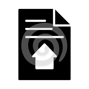 Documentfile vector glyph flat icon