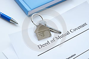 Documents Deed of mutual covenant and key. photo