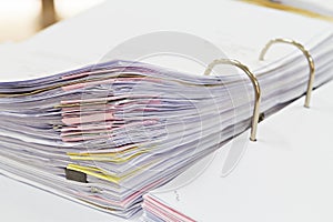 Documents in file folder