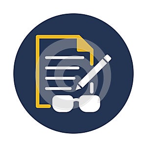 Documents, filen Vector Icon which can easily modify or edit