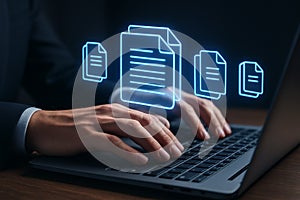 Documents files management data information technology business digital workflow automation cloud computing system