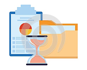 Documents folder files icon cartoon