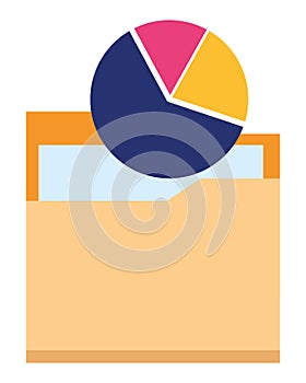 Documents folder files icon cartoon