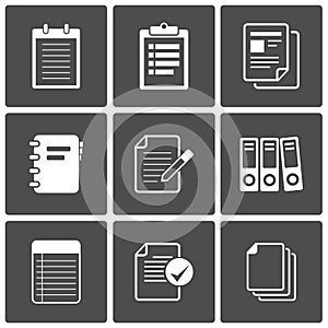 Documents Icons Notepad paper