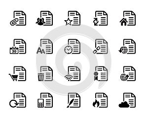 Documents Icons Vector