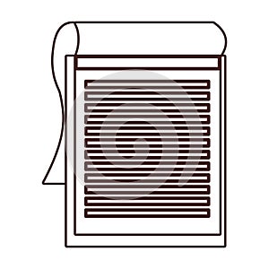 Documents paper sheet cartoon