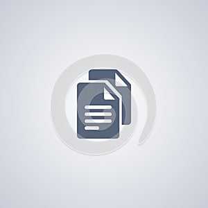 Documents, papers, vector best flat icon