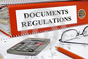 Documents and regulations photo