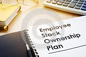Employee stock ownership plans ESOP. photo