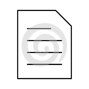 Documents Vector icon which can easily modify or edit