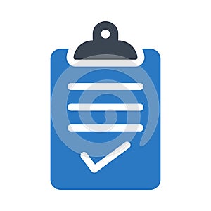 Documentsign vector glyph color icon photo