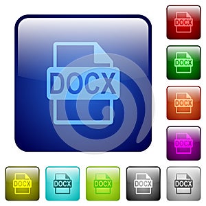 DOCX file format color square buttons photo