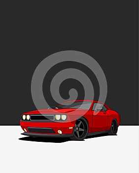 Dodge Challenger. American muscle car