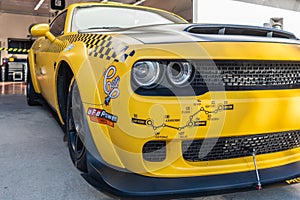 Dodge Challenger SRT Demon. on display during Galpin car show