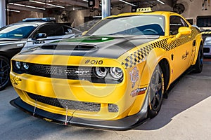 Dodge Challenger SRT Demon. on display during Galpin car show