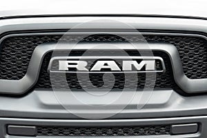 Dodge RAM Emblem Close-Up and Trademark Logo