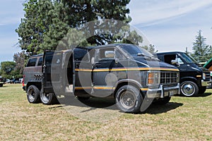 Dodge Ram Van on display