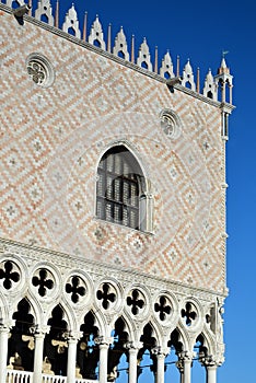 Dodge`s Palace detail in Venice, Italy