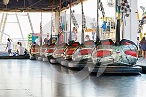 Dodgems at The Funfair on Brighton Pier