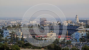 Dodger Stadium view from top
