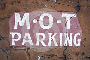 Dodgy MOT Garage Sign photo