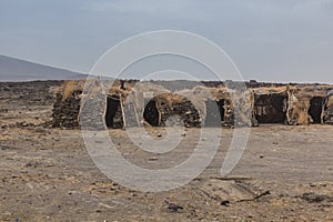 Dodom village under Erta Ale volcano in Afar depression, Ethiop