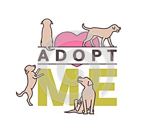 Dog Adoption Logo