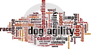 Dog agility word cloud