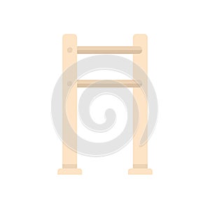Dog barrier icon flat isolated vector