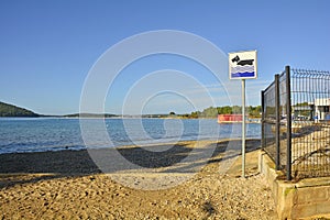 Dog Beach in Medulin, Croatia