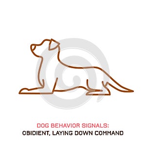 Dog behavior icon