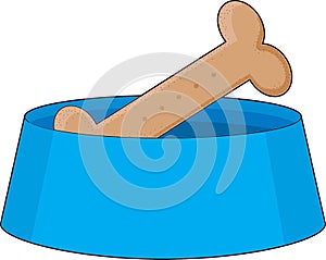 Dog Bone in Bowl