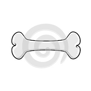 Dog bone isolated illustration on white background