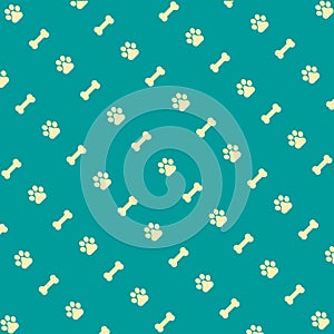 Dog bone pattern vector background 4