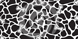 dog bone seamless pattern camouflage texture pet paw cat french bulldog vector cartoon doodle